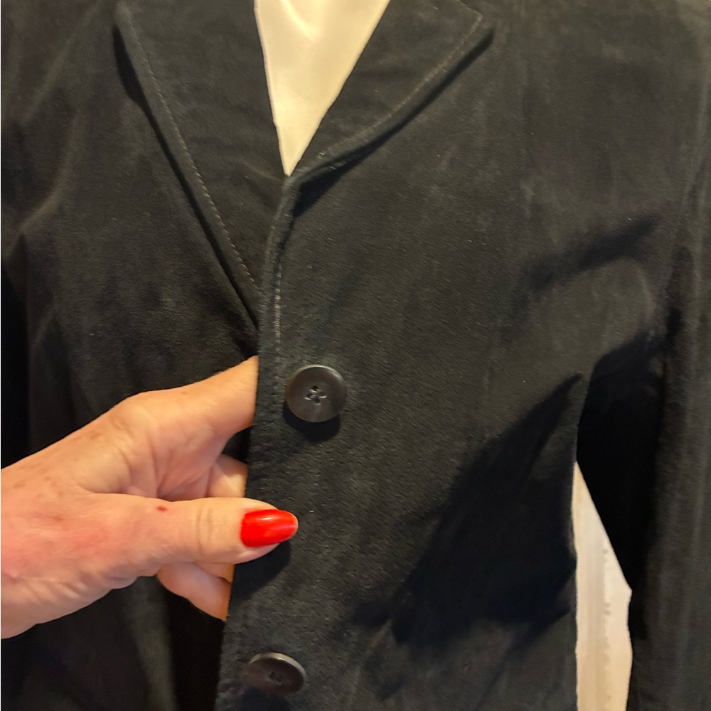 Sonoma Ladies Black Suede Jacket-lined. Mint! - Picture 3 of 7